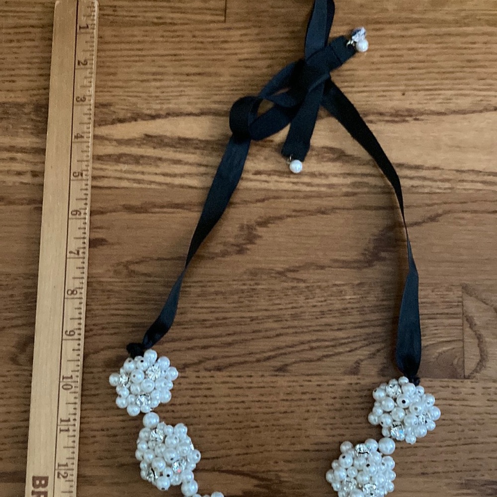 White House Black Market Pearl Statement Necklace